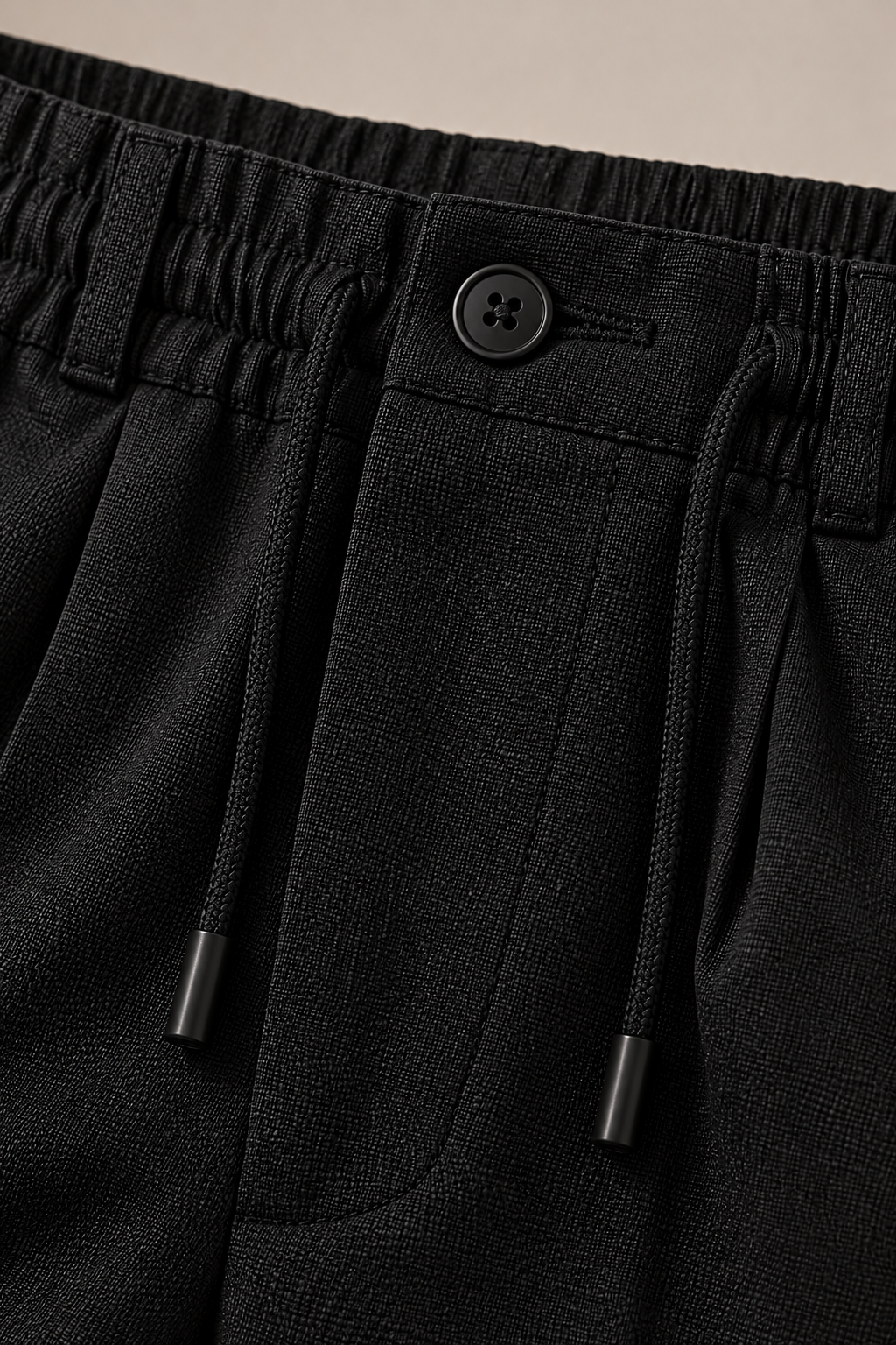 AKAZ Linen Trackpant – Men's Black Linen Trousers