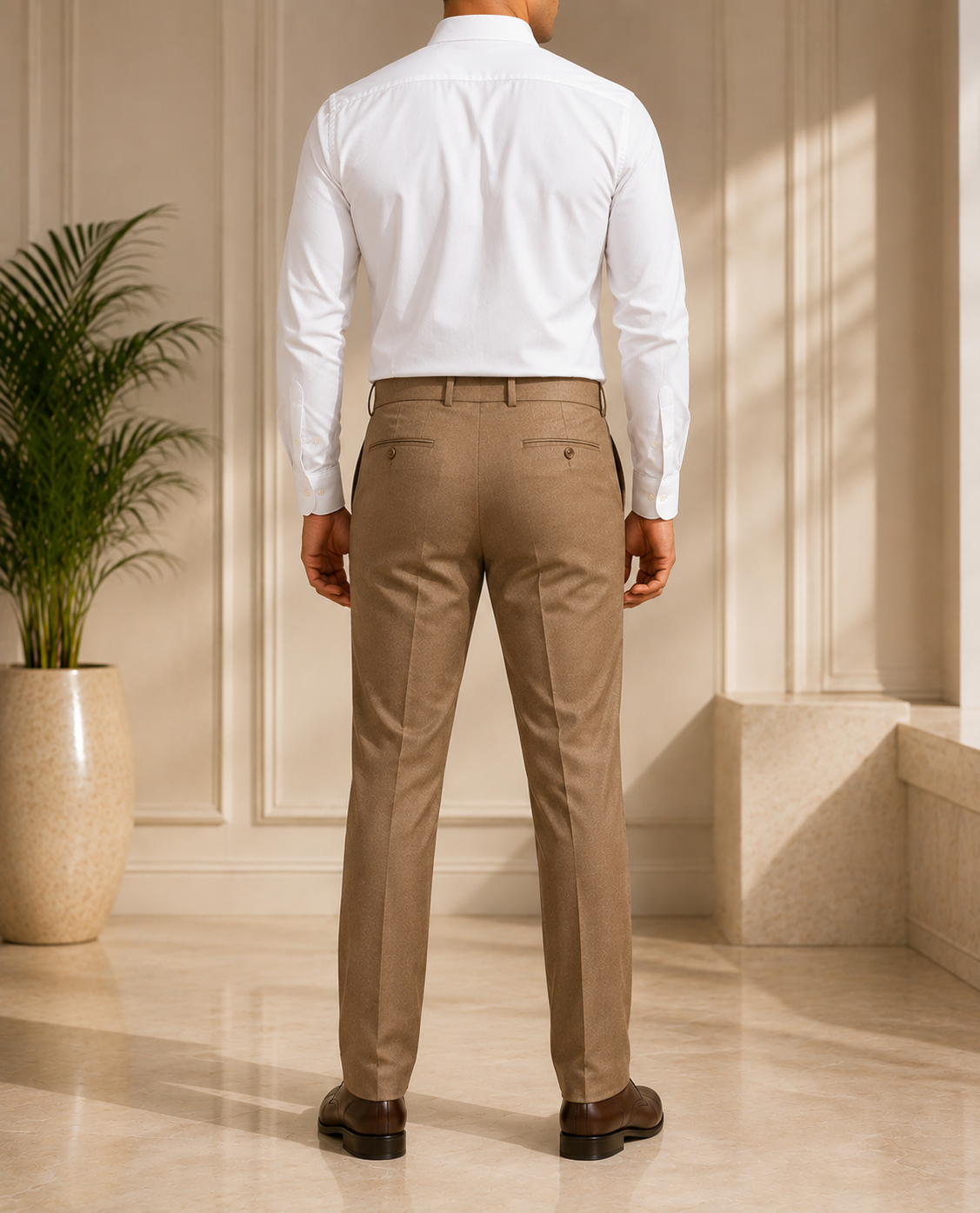 AKAZ Suprimo Premium Twill Formal Trousers for Men | Smart Formal Pants