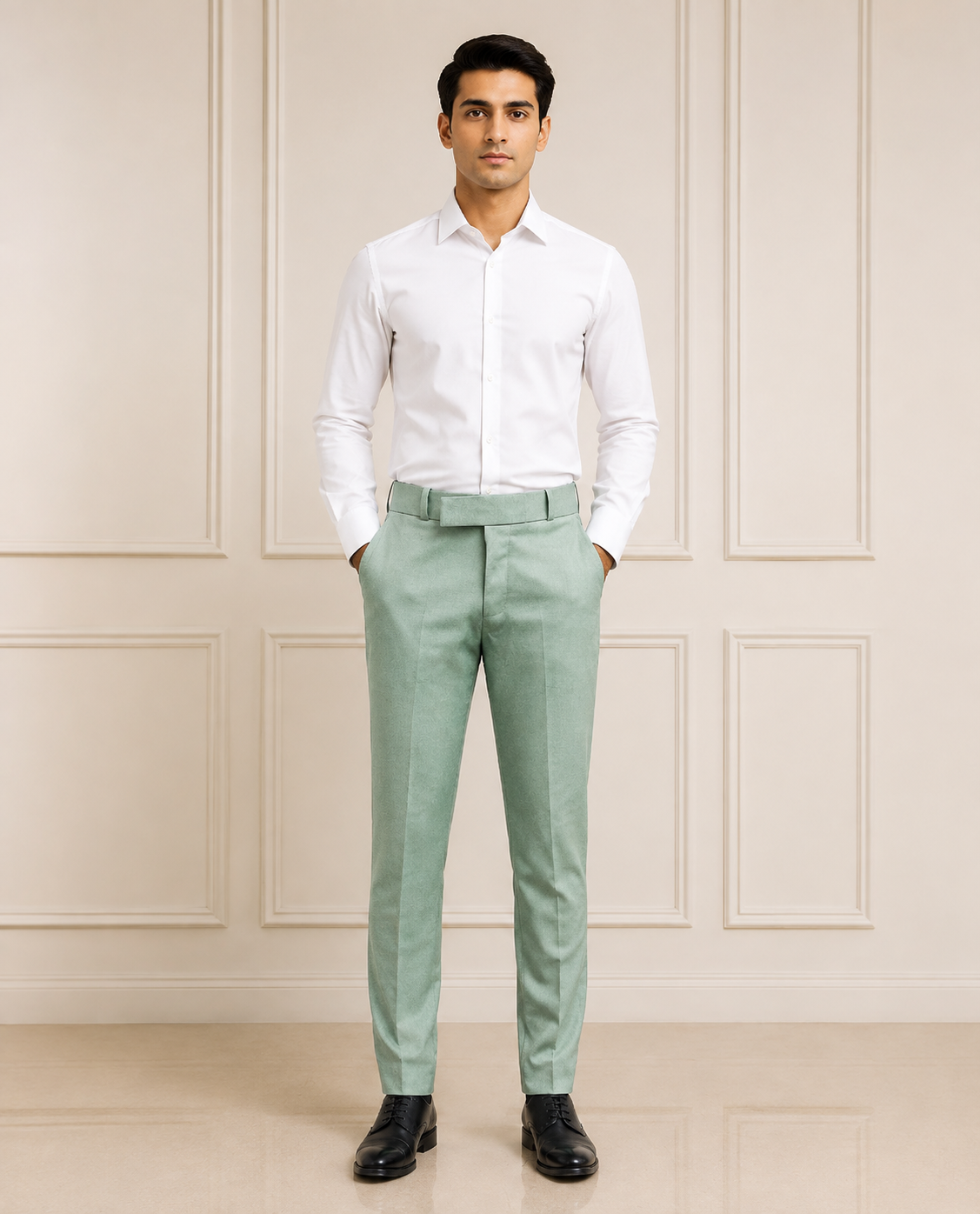 AKAZ Suprimo Premium Twill Formal Pants for Men | Smart Formal Trousers