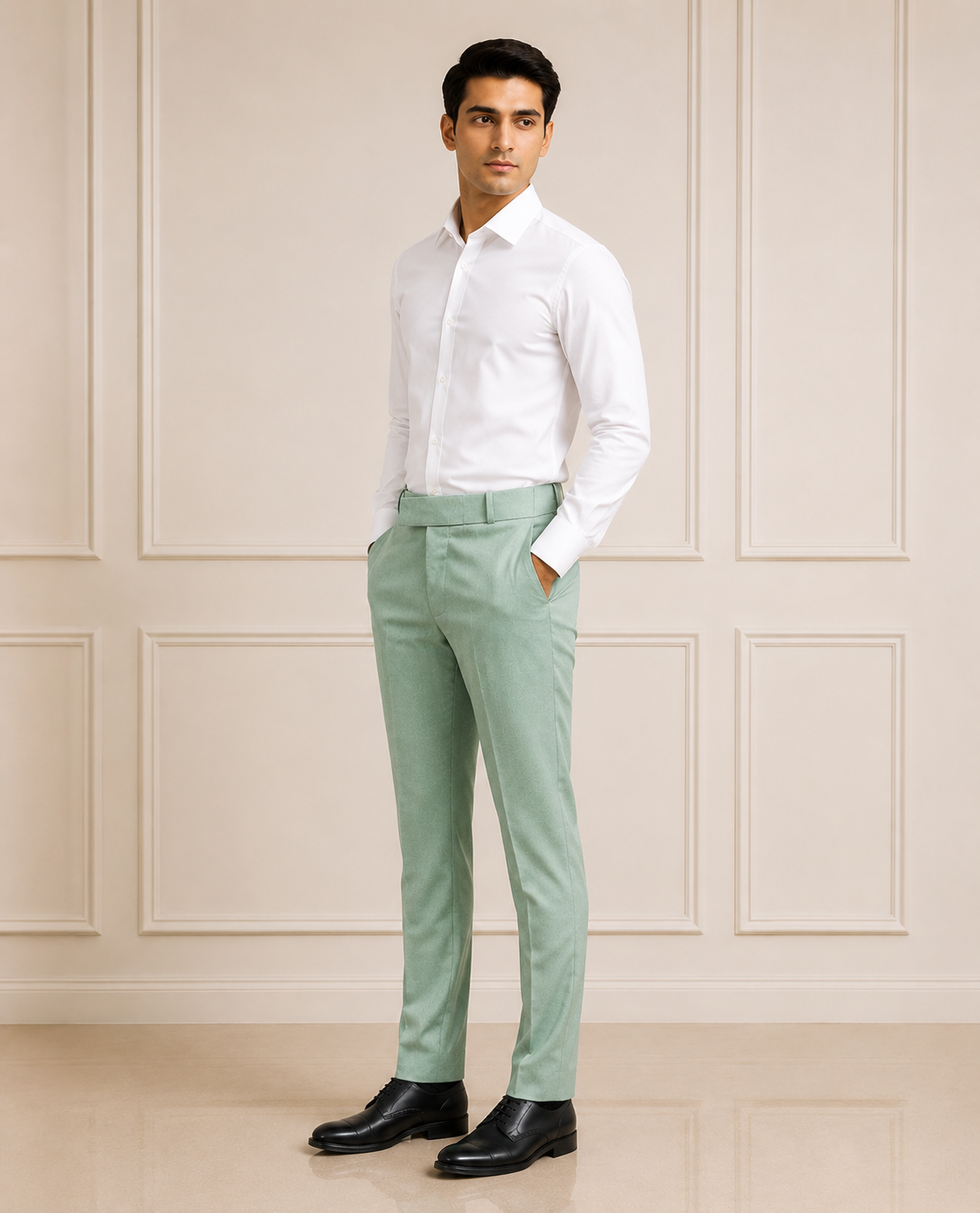 AKAZ Suprimo Premium Twill Formal Pants for Men | Smart Formal Trousers