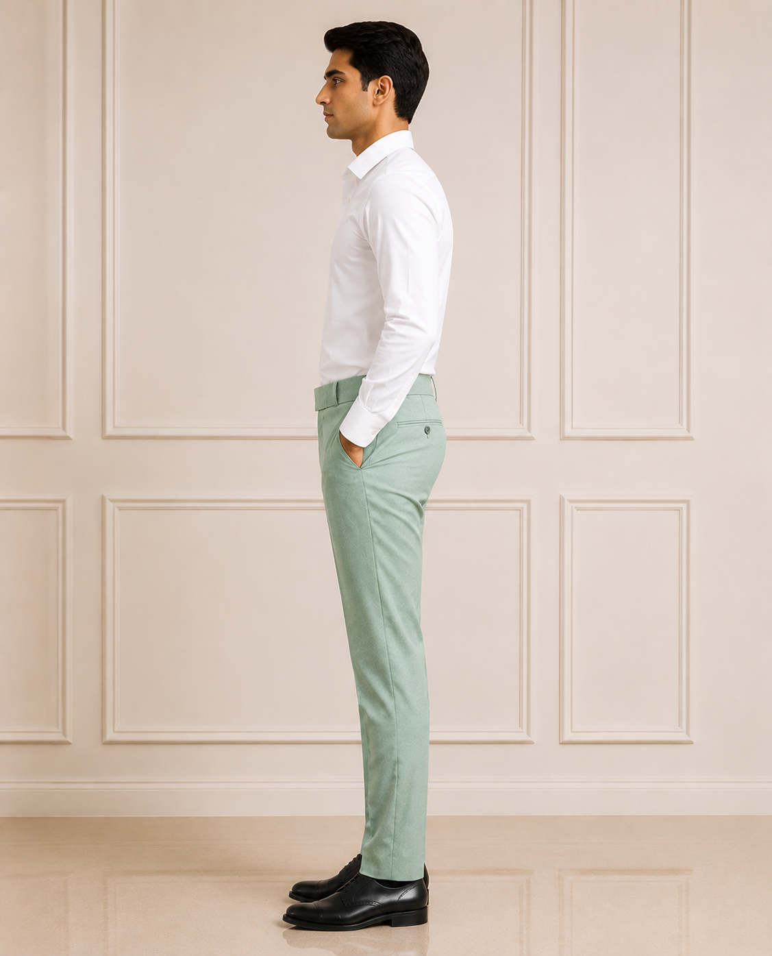 AKAZ Suprimo Premium Twill Formal Pants for Men | Smart Formal Trousers