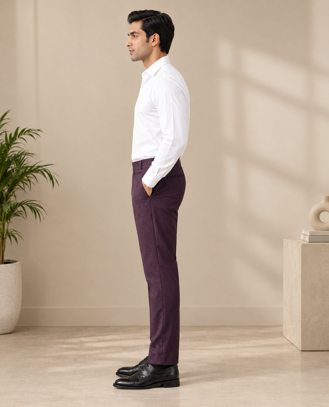 AKAZ Suprimo Premium Twill Formal Trousers for Men | Smart Formal Pants