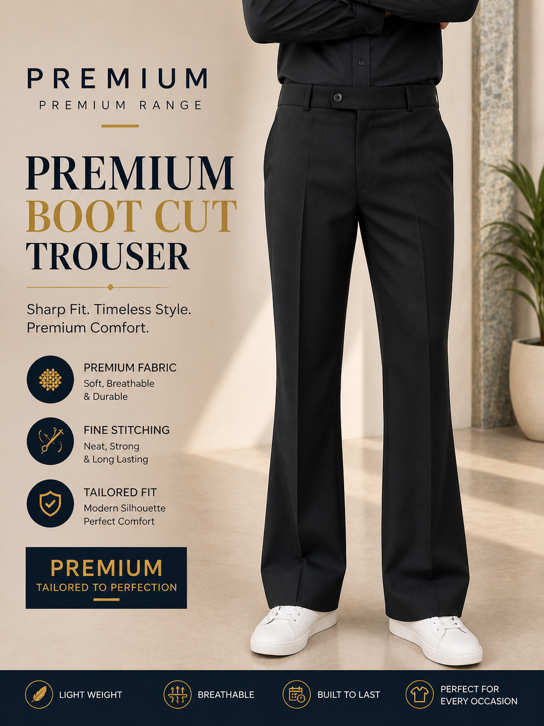 Premium Bootcut Trousers