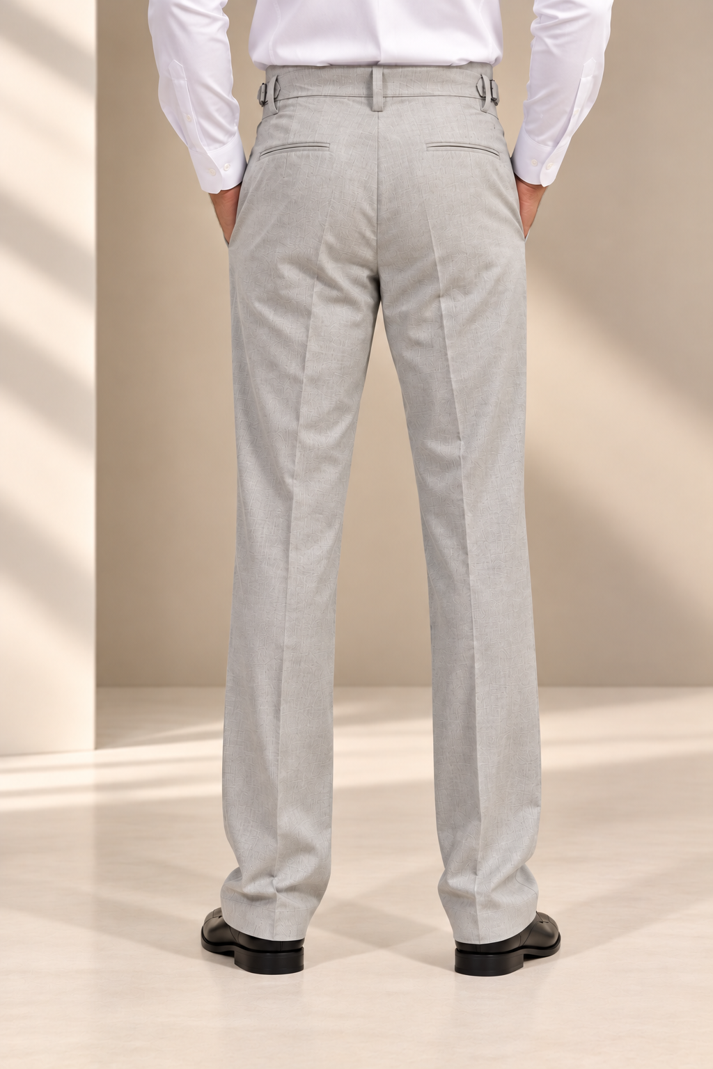 AKAZ FLANNEL Men's Cotton Blend Formal Trousers – Tailored Fit | Premium Formal Pants