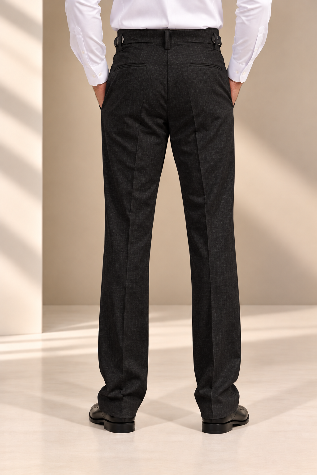 AKAZ FLANNEL Men's Cotton Blend Formal Trousers – Tailored Fit | Premium Formal Pants