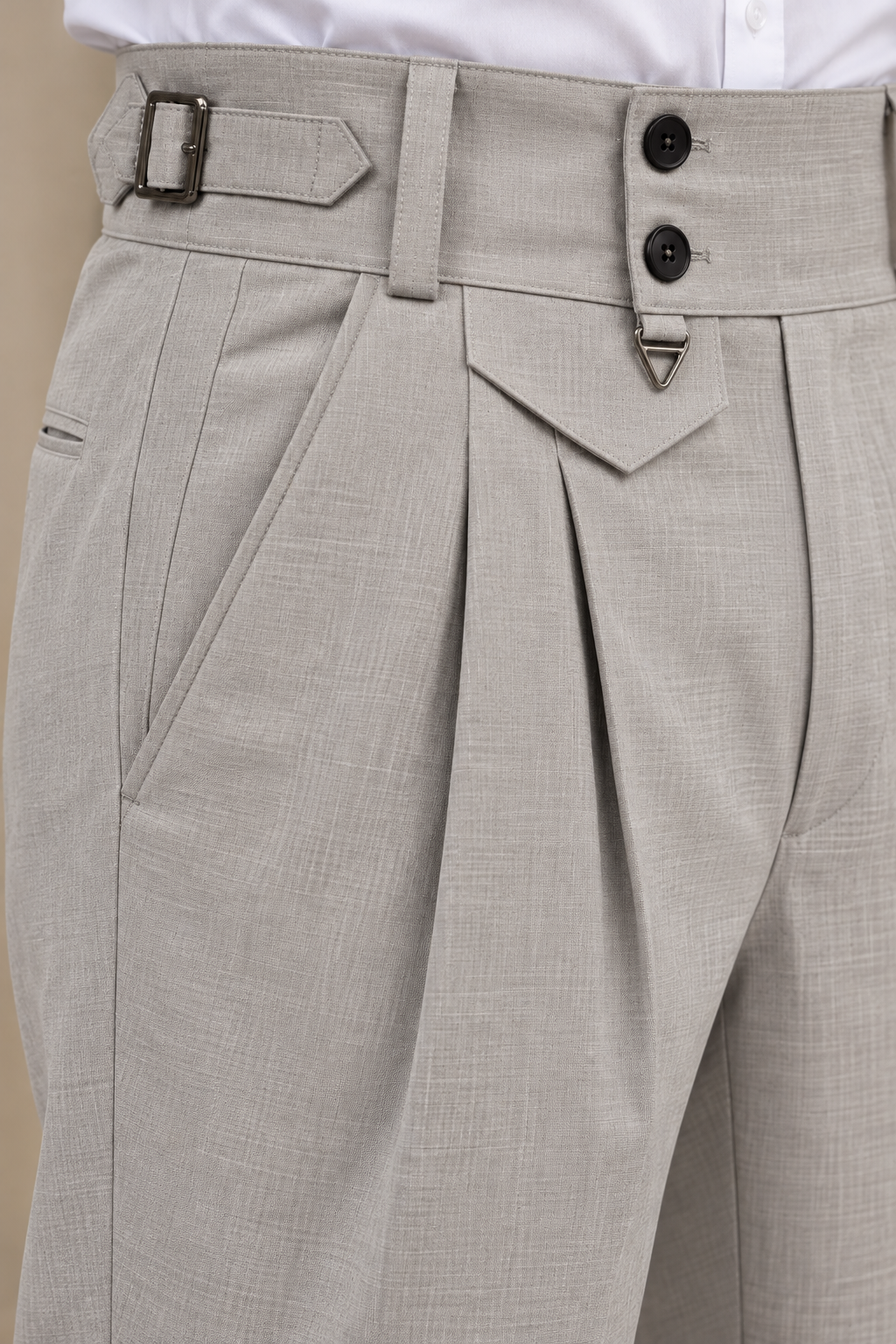 AKAZ FLANNEL Men's Cotton Blend Formal Trousers – Tailored Fit | Premium Formal Pants