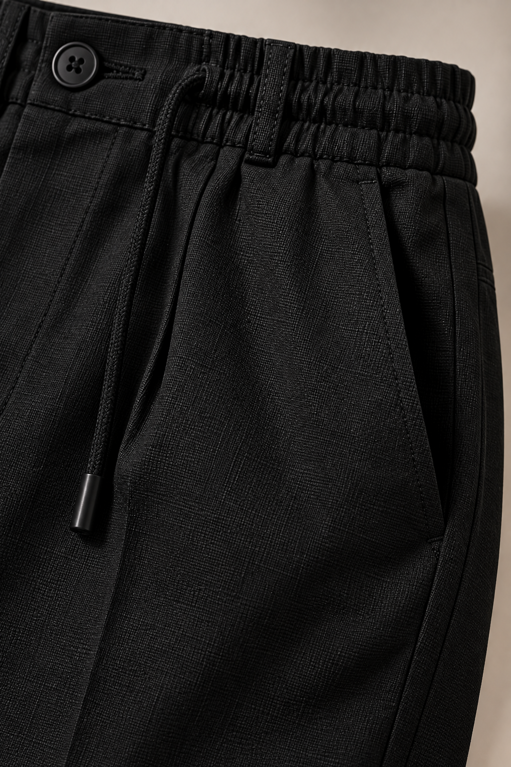 AKAZ Linen Trackpant – Men's Black Linen Trousers