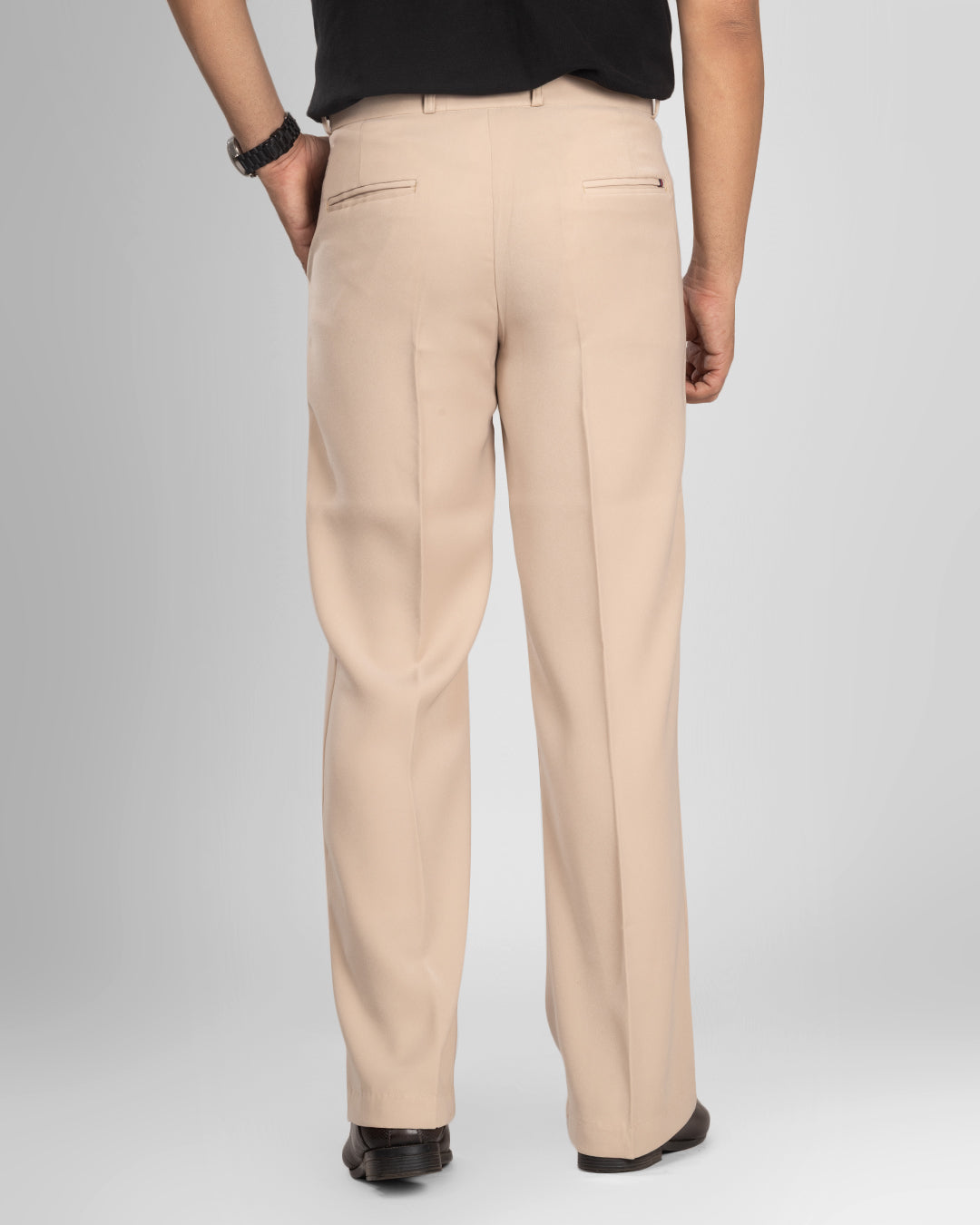 Premium Fawn Bootcut Trousers for Men | Wedding & Formal Pants