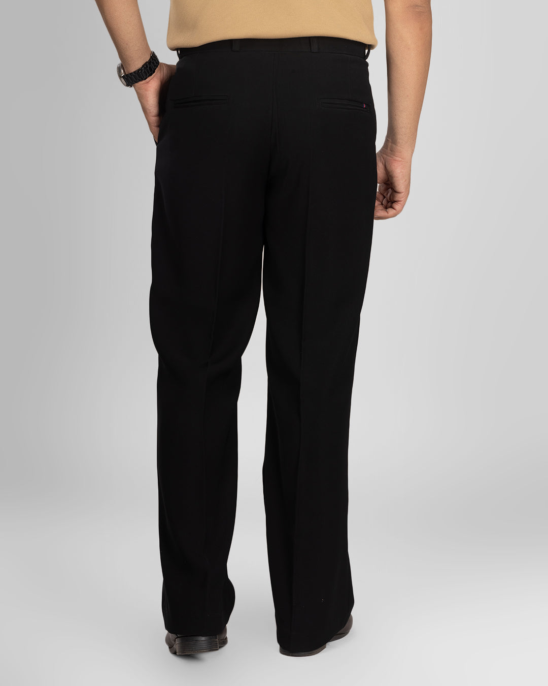 Premium Black Bootcut Trouser | Stretch Comfort Formal Pant