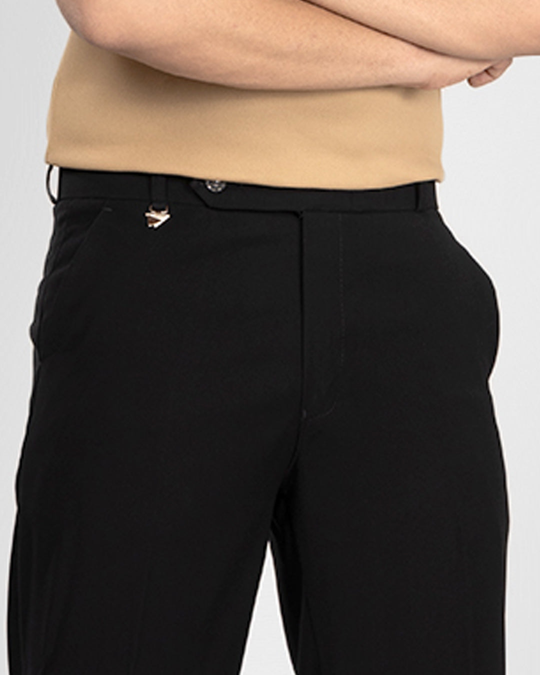 Premium Black Bootcut Trouser | Stretch Comfort Formal Pant