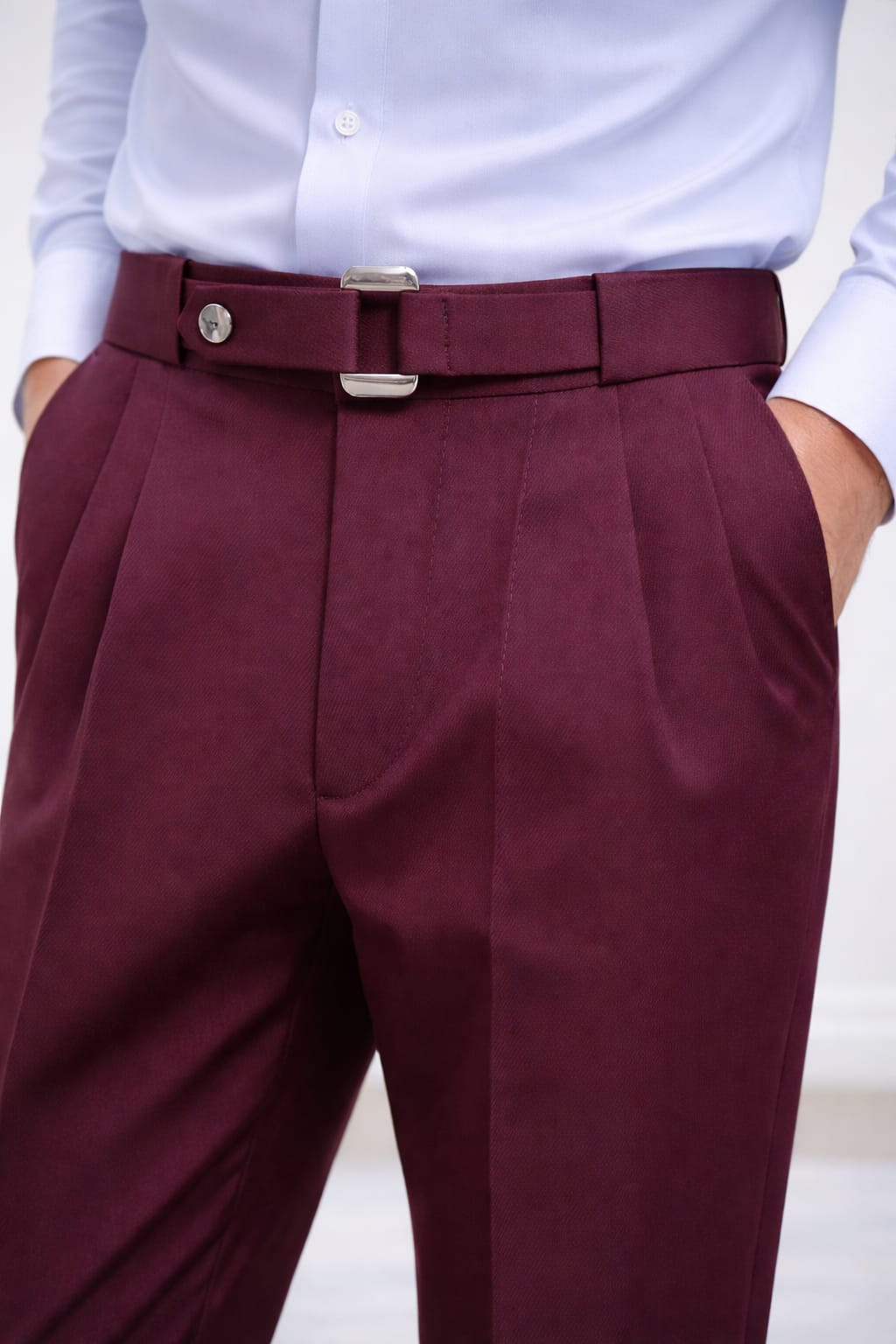 Signatured Belted Trousers