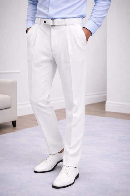 Signatured Belted Trousers