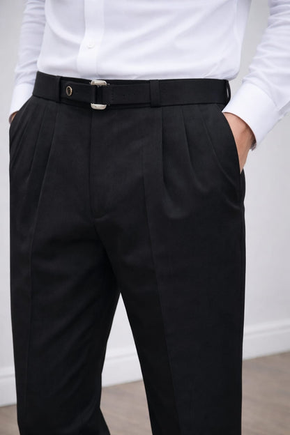 Signatured Belted Trousers