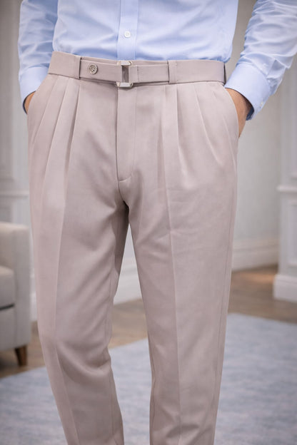 Signatured Belted Trousers