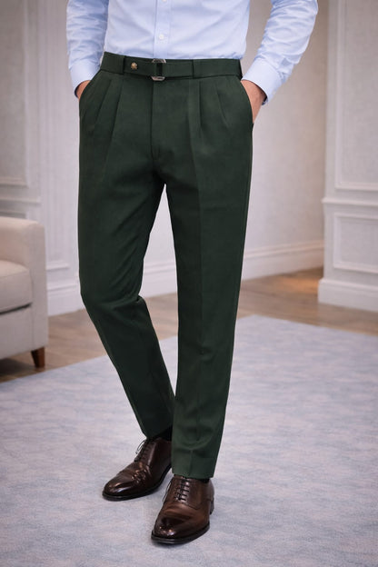 Signatured Belted Trousers