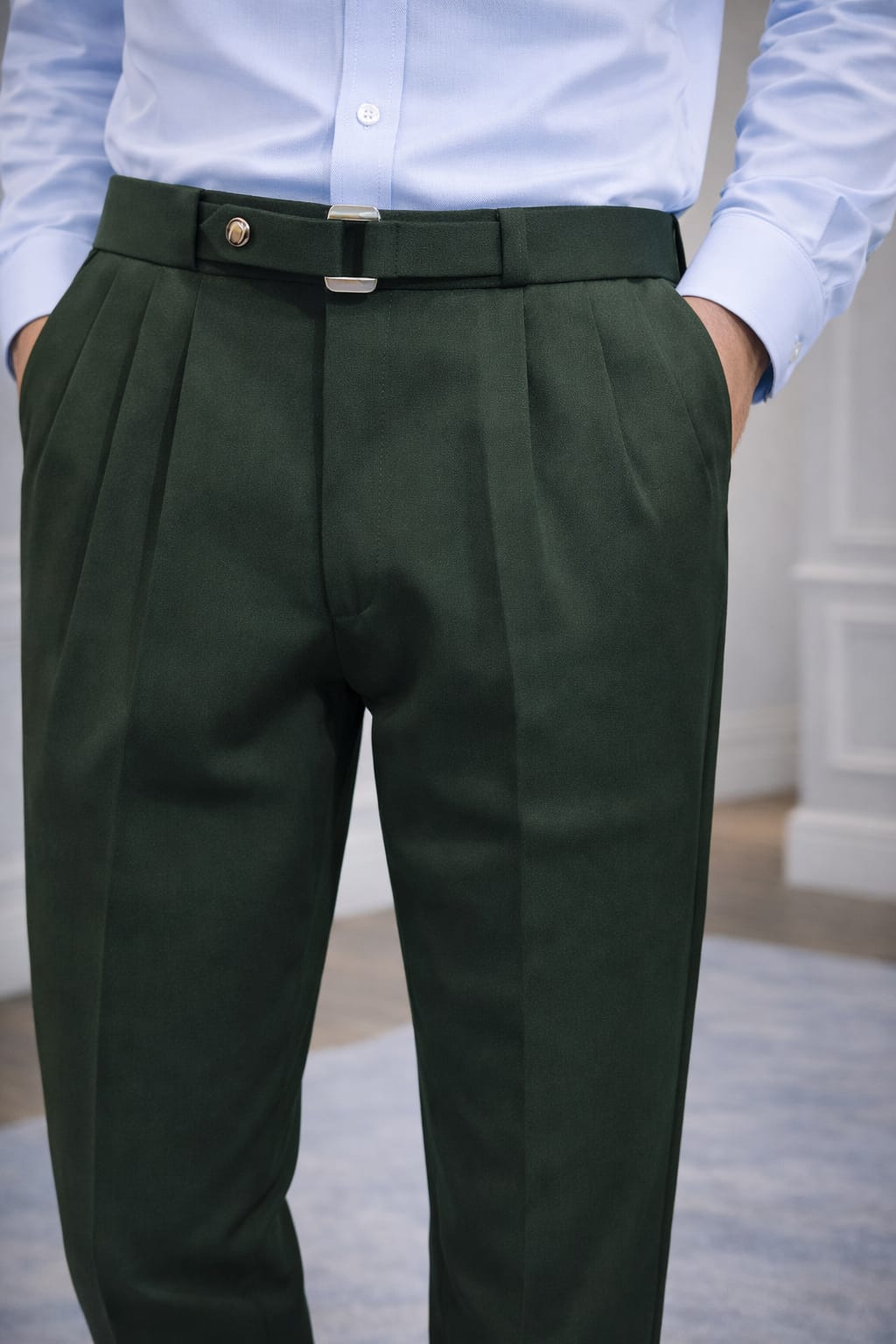 Signatured Belted Trousers