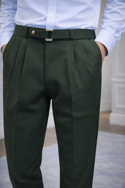 Signatured Belted Trousers