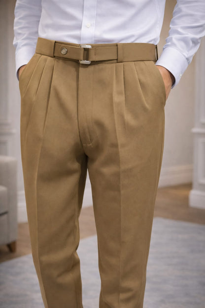 Signatured Belted Trousers