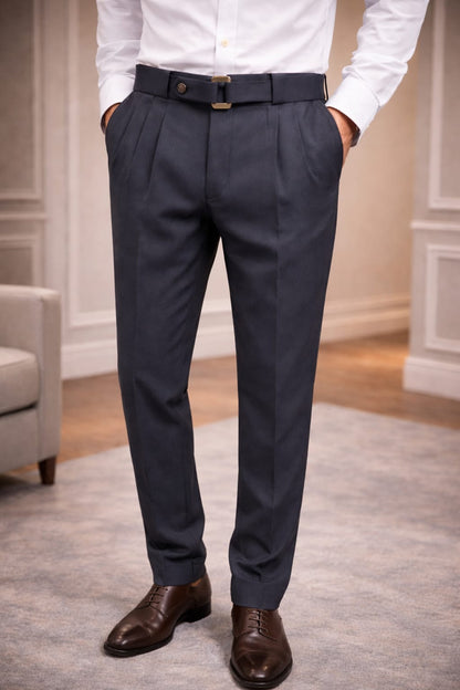 Signatured Belted Trousers