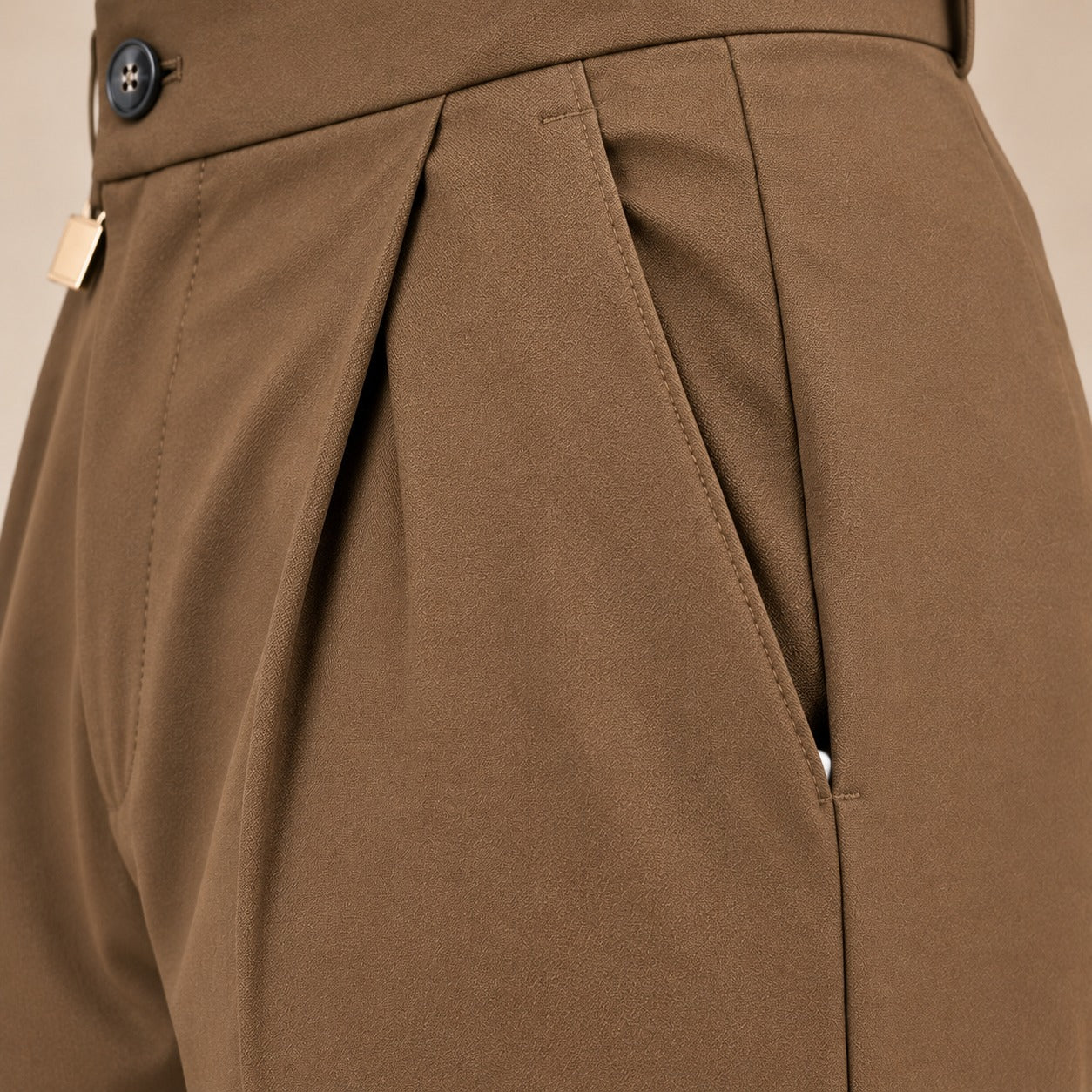 AKAZ Baggy Straight Fit Pants for Men | Relaxed Straight-Leg Trousers