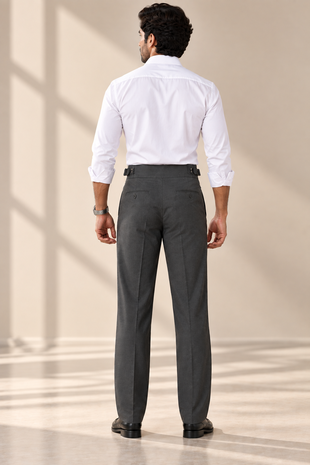 AKAZ BRAZIL Men's Premium Formal Trousers | 4-Way Stretch Tailored Fit Pants