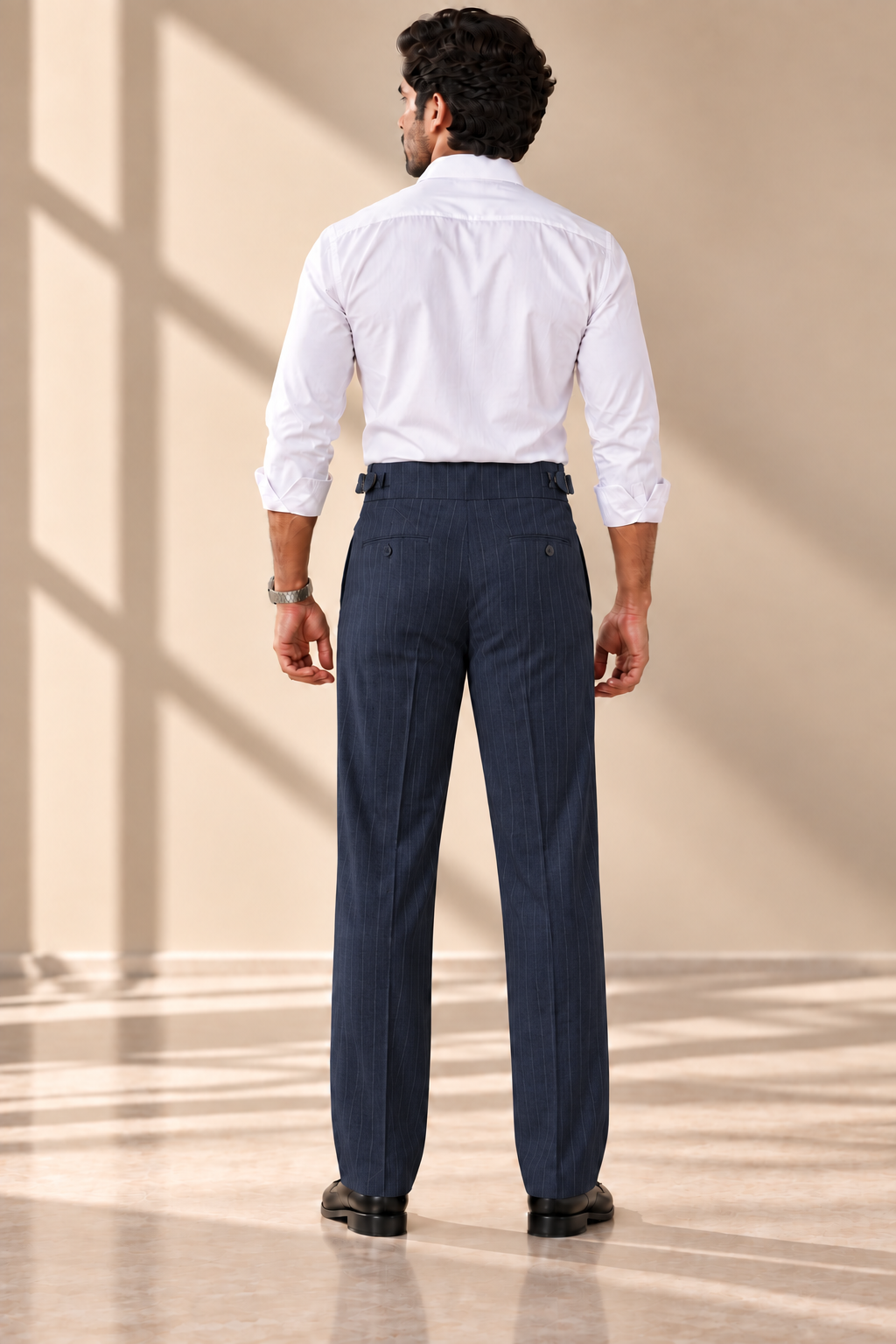 AKAZ BRAZIL Men's Premium Formal Trousers | 4-Way Stretch Tailored Fit Pants