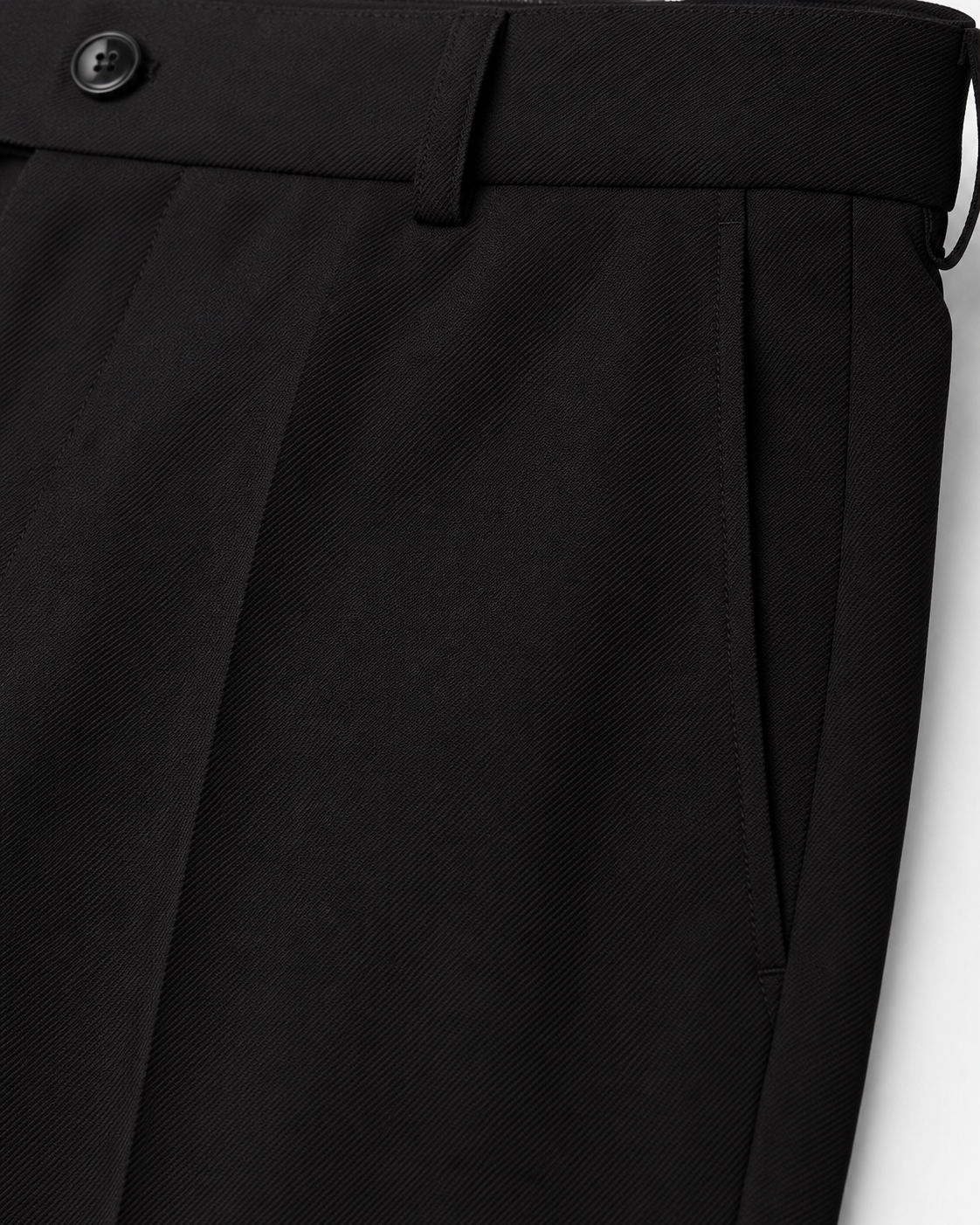 AKAZ COSTA Men's Black Premium Formal Trousers | Tailored Fit Formal Pants
