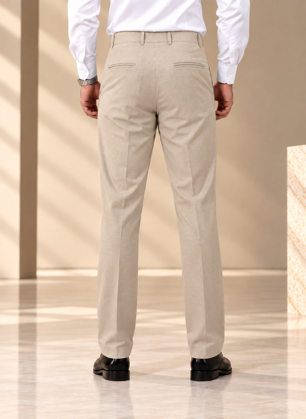 AKAZ MONACO Men's Premium Formal Trousers | Regular Fit Dress Pants