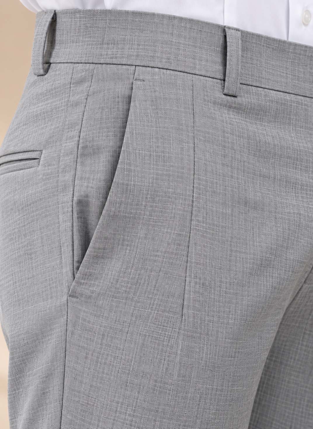 AKAZ MONACO Men's Premium Formal Trousers | Regular Fit Dress Pants
