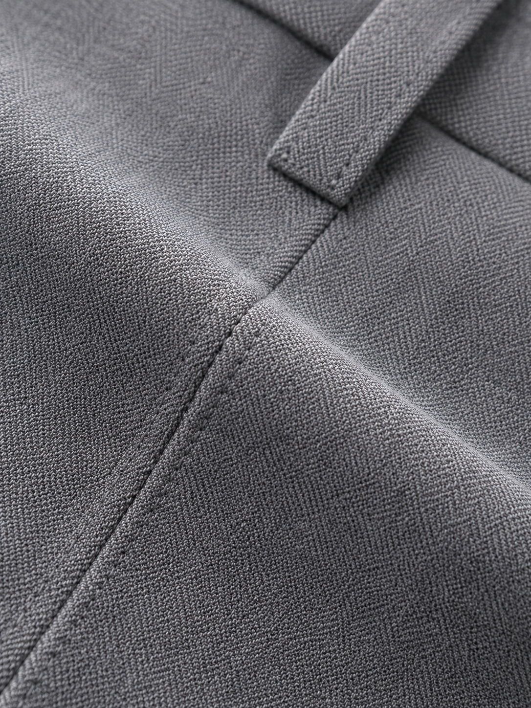 AKAZ Premium Light Grey Dress Pants for Men | Tailored Stretch Bootcut Trousers
