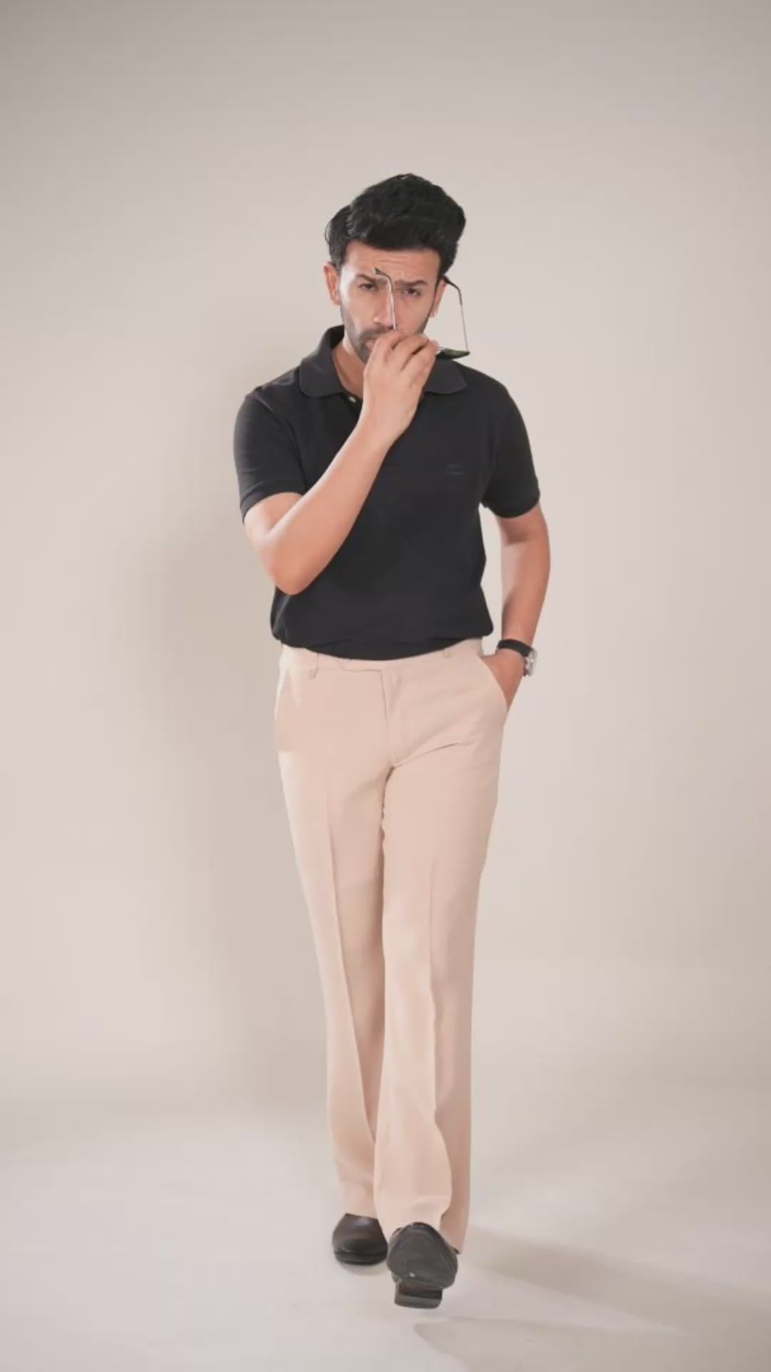 Premium Fawn Bootcut Trousers for Men | Wedding & Formal Pants