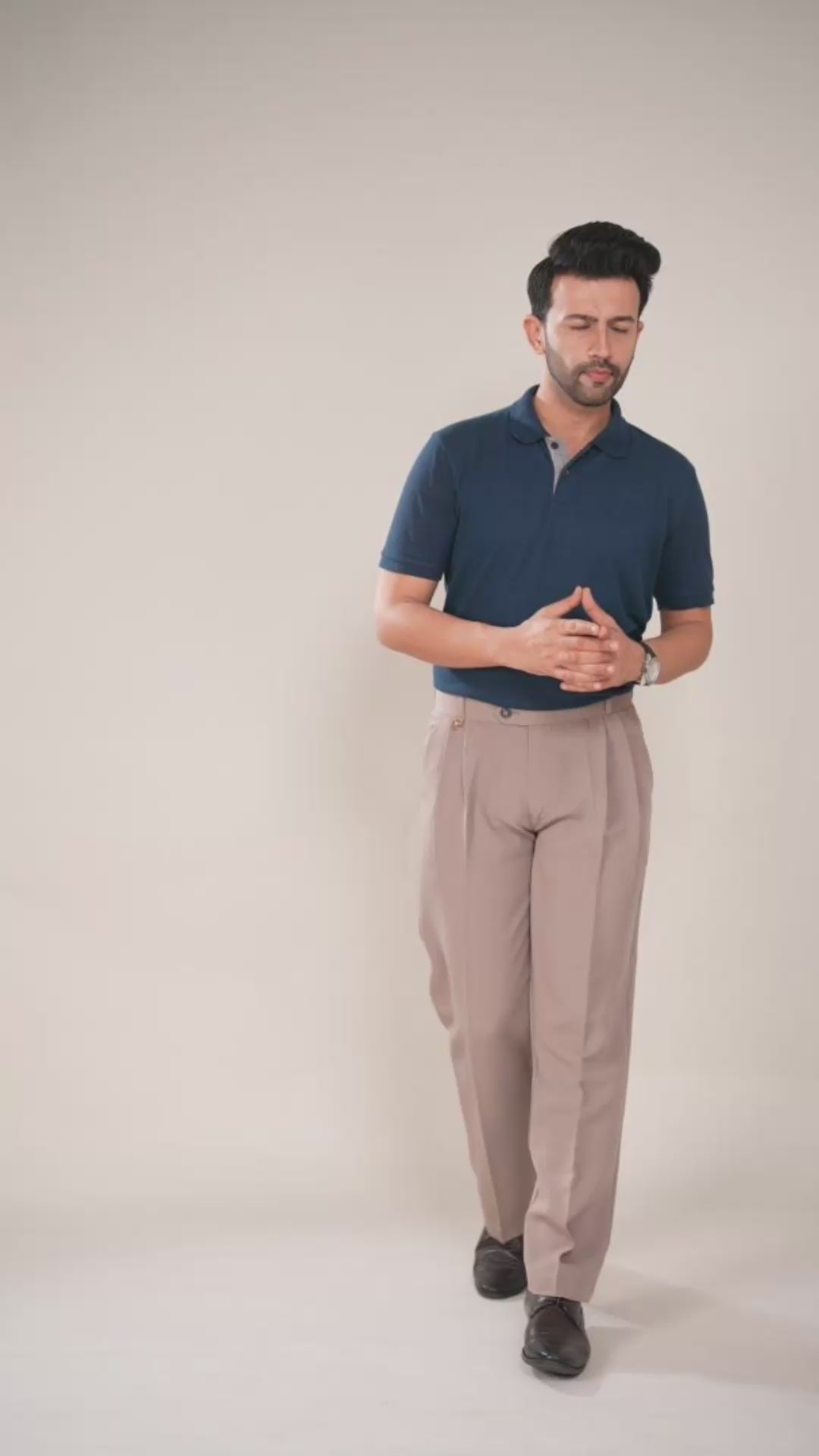 AKAZ Baggy Straight Fit Pants for Men | Relaxed Straight-Leg Trousers