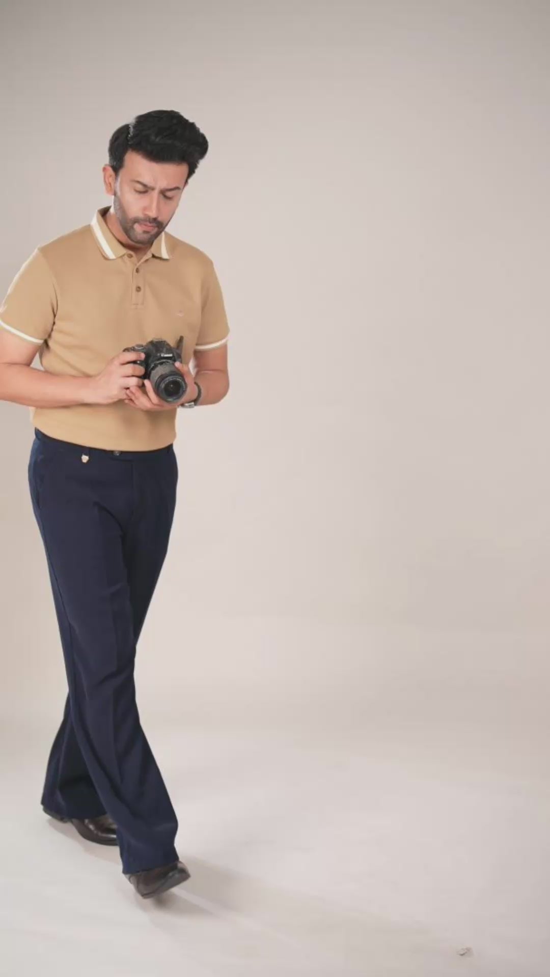 Premium Navy Formal Pants for Men | Bootcut Fit