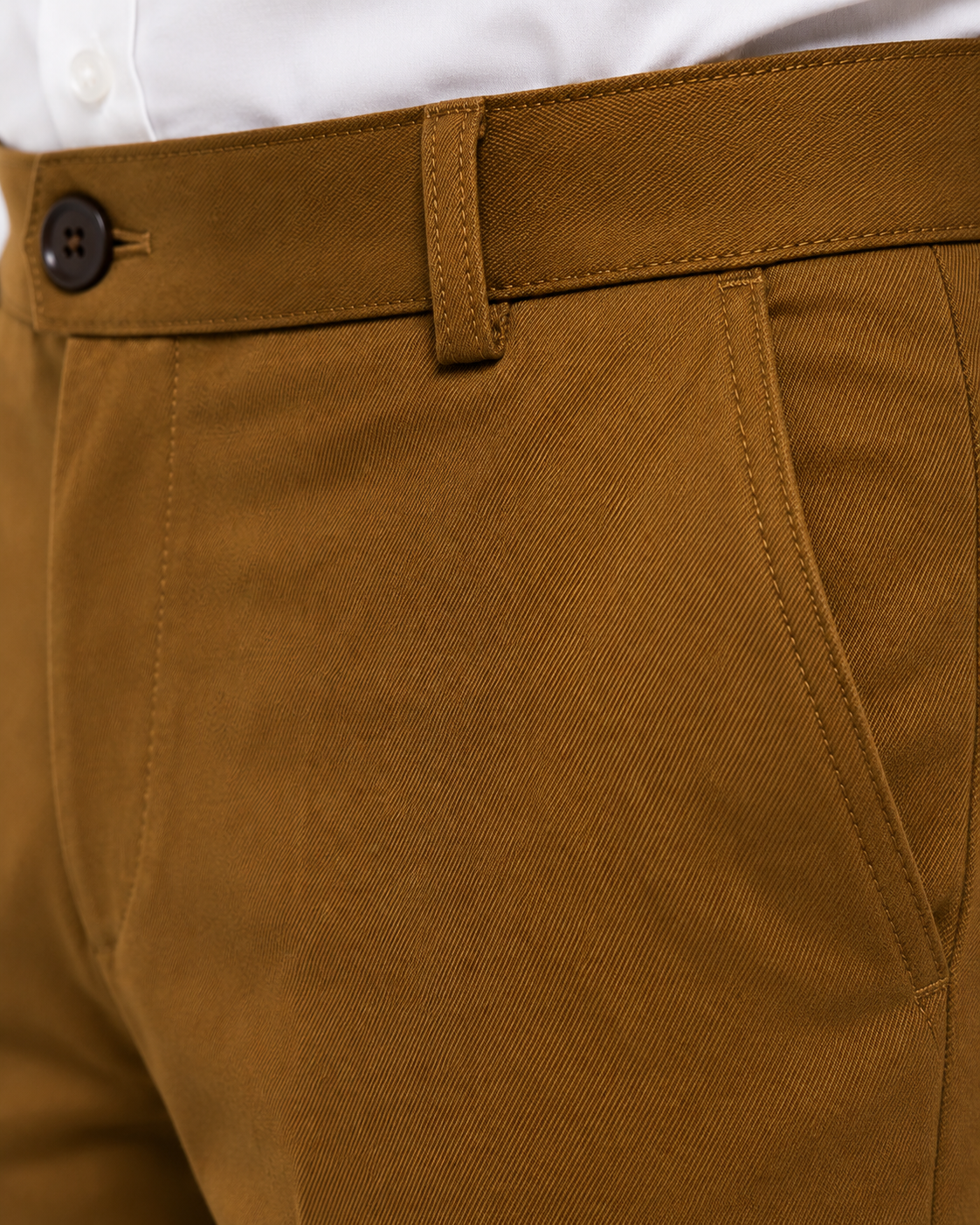 AKAZ Premium Brown Trousers for Men | Stretch Bootcut Business Casual Pants